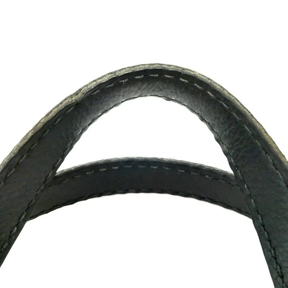 Gucci Black Embossed Leather Shoulder Bag with Gold Hardware - Picture 5 of 9